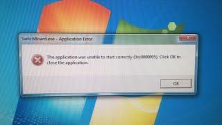 SwitchBoard.exe - Application Error SOLVED!
