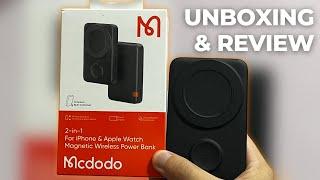 Mcdodo 2-in-1 for iPhone & Apple Watch Magnetic Wireless Power Bank Unboxing & Review!