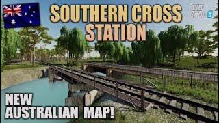 “SOUTHERN CROSS STATION“ FS22 MAP TOUR! NEW MOD MAP | Farming Simulator 22 (Review) PS5.