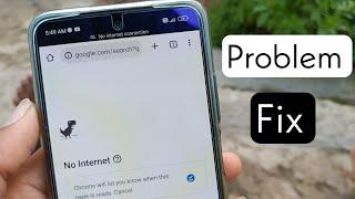chrome no internet connection problem