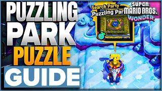 Search Party Puzzling Park Solution In Super Marios Bros Wonder