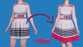 How to lengthen a dress in 10 minutes - a practical way!