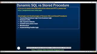 Dynamic SQL vs Stored Procedure