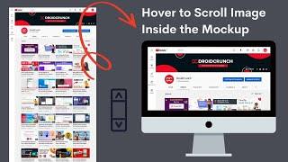 Image Scrolling on Hover in Mockup using Elementor Pro 