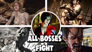 ALL BOSSES FIGHT - RESIDENT EVIL 6 (WITHCUTSCENES) [ADA CAMPAING]
