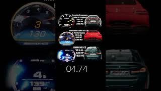 Bmw m5 CS vs Mercedes amg gt63s E   performance vs Porsche panamera turbo S, E   hybrid #shorts