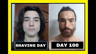 100 DAYS BEARD GROWTH TIME LAPSE VIDEO NO SHAVE NOVEMBER