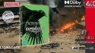 Expendables 4 4k UltraHD Blu-ray Limited edition steelbook unboxing