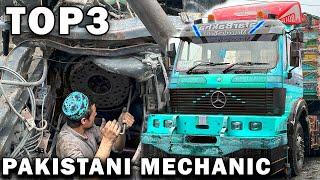 Mercedes Truck Resurrection: Pakistani Mechanics Rebuild Transmission, V8 Engine, and Clutch Plate!