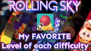 Rolling Sky - My FAVORITE level of each difficulty [Rs version 3.7.10] (August 2023)