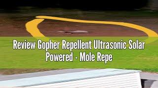 Review Gopher Repellent Ultrasonic Solar Powered - Mole Repellent Stakes Outdoor Pet Safe - Groundho