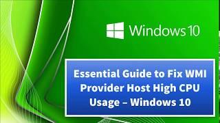 WMI Using High CPU Usage