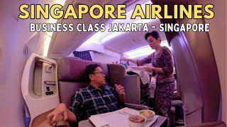 SQ BUSINESS CLASS FLIGHT JAKARTA TO SINGAPORE WITH AIRBUS A350-900