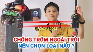 Cảm Biến Chống Trộm Leo Rào Ngoài Trời Xa 100m PR-DB100 Pingron - Outdoor Double Photobeam 100M