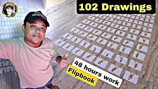  Jigarthanda DoubleX flipbook / 48 hours / 102 drawings tutorial / தமிழில் 