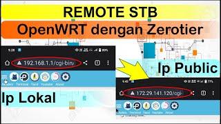 STB OpenWRT - Remote jarak jauh dengan Zerotier || Via Android