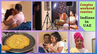 ನಮ್ಮ relaxing, chilled out and ಸ್ವಲ್ಪ busy Sunday routine || Indian couple's weekend at home in UAE