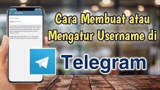 Cara Membuat Username Telegram