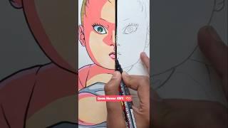 Queen never CRY | Drawing Anime vs Realism! Part 2 #art