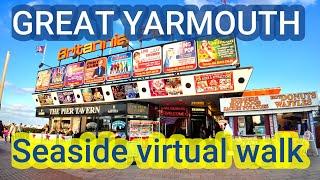 Great Yarmouth Seaside virtual walk video