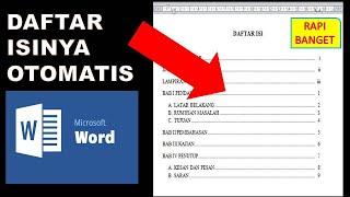 cara membuat daftar isi otomatis word 2010