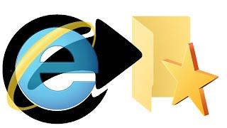 Export Your Internet Explorer Favorites