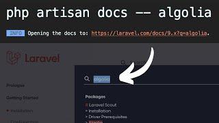 New in Laravel 9.23: php artisan docs