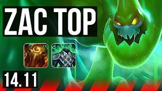 ZAC vs ORNN (TOP) | Rank 2 Zac, 5/1/12, 1500+ games | KR Challenger | 14.11