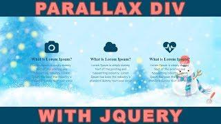 Parallax Background using JQuery - How to make parallax background image when scrolling a web page.