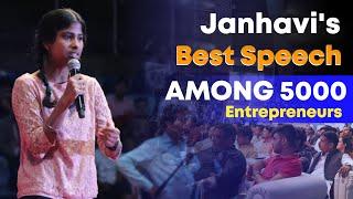 Inspirational Janhavi Panwar Among 5000 Entrepreneurs at Talkatora stadium