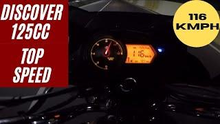 Bajaj Discover 125cc Top Speed | CBS Break | NEW Bajaj Discover CBS | 116 KMPH.