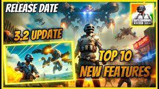 3.2 UPDATE TOP 10 NEW FEATURES AND RELEASE DATE / FLYING TRANSFORMER FEATURE AND MORE ( BGMI )