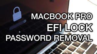 How we remove EFI Lock Password on a Macbook Pro laptop