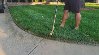 Lowering Height of Cut With Burned in Stripes, Edge, Mow and Blow