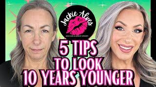 You've GOT To Try These 5 Tips To Look 10 Years Younger!! | Makeup Tutorial For Mature Skin