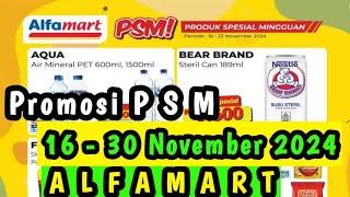 Promosi PSM Alfamart Terbaru 16 - 30 November 2024 || Promosi Indomaret