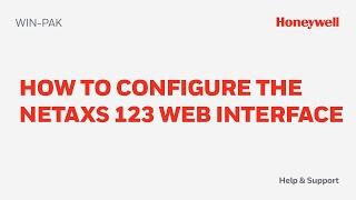 How to Configure the NetAXS 123 Web Interface for WIN-PAK