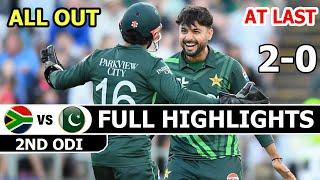 PAKISTAN VS SOUTH AFRICA | FULL HIGHLIGHTS | 2ND ODI MATCH 2024 | PAK VS SA