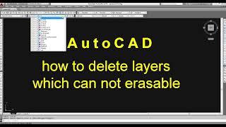 How to delete layers_AutoCAD Tutorial | Unique Method | #autocad