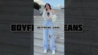 Fashionable Tomboy jeans with their names || #viral #fashion #tips #shorts #tomboy #outfit #jeans