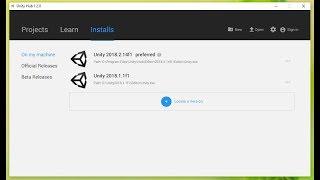 How to manage multiple unity versions with Unity Hub - First use tutorial