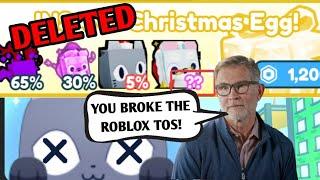 CHRISTMAS EGG *REMOVED* BROKE ROBLOX TOS in Pet Simulator X