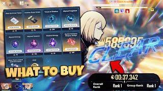 WHAT TO PRIORITIZE IN COIN SHOP & HOW TO BEAT NEW BOSS FAST (20 TICKETS THX DEVS-Solo Leveling Arise