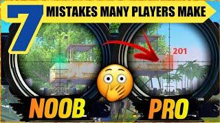 7 COMMON MISTAKES PLAYERS MAKE IN FREE FIRE | TIPS AND TRICKS IN FREE FIRE