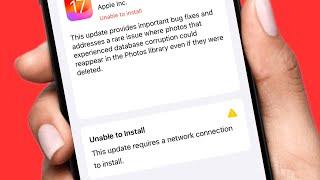 FixedUnable to install iOS 18 2024 | This update requires a network connection to install iOS 18