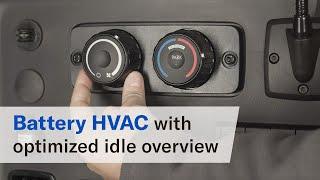 How to use the battery HVAC with Optimized Idle in a Freightliner Cascadia