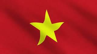 Flag of Vietnam | Vietnamese National Flag Waving Animation Full Screen