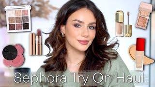 SEPHORA SALE TRY ON: One Size Foundation, Patrick Ta Eyeshadow Duo, Sarah Creal & More