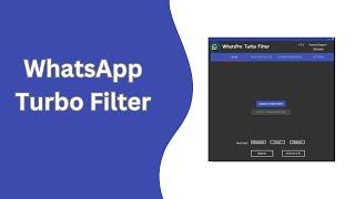 How To Activate Whatspro Turbo Filter| Whatsapp Super Filter| Turbo Whatsapp Number Filter Software