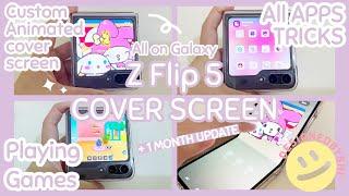 Samsung Galaxy Z flip 5 All Apps on COVER SCREEN, Custom & Gaming on COVER SCREEN +1 month update